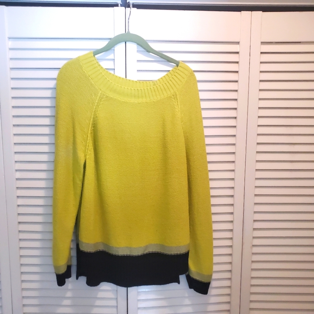 Ladies Iimegreen long-sleeved Ellen Tracy Sweather